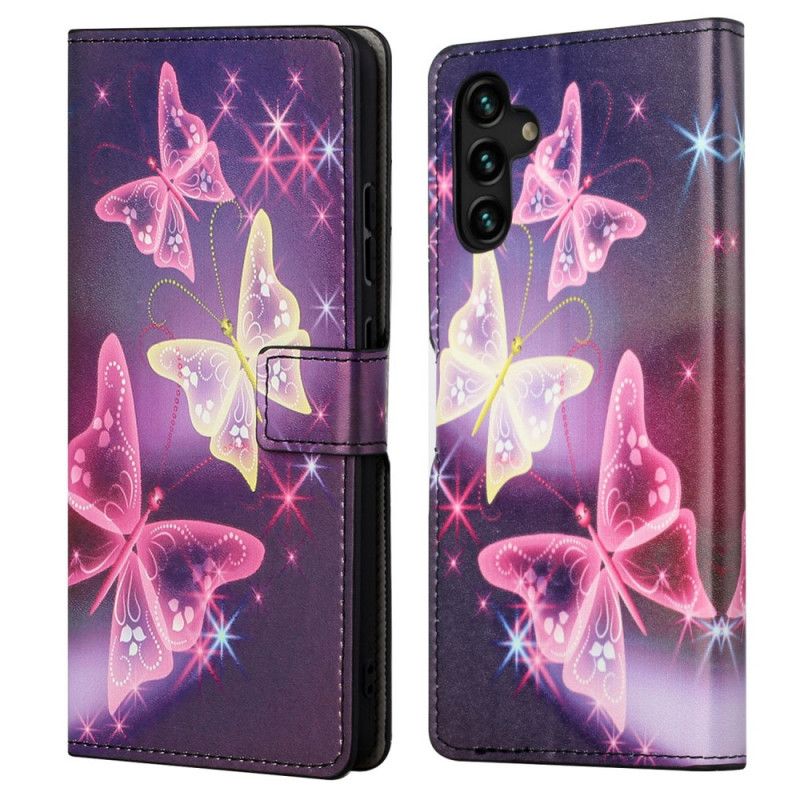 Housse Samsung Galaxy A13 5G Papillons Et Fleurs