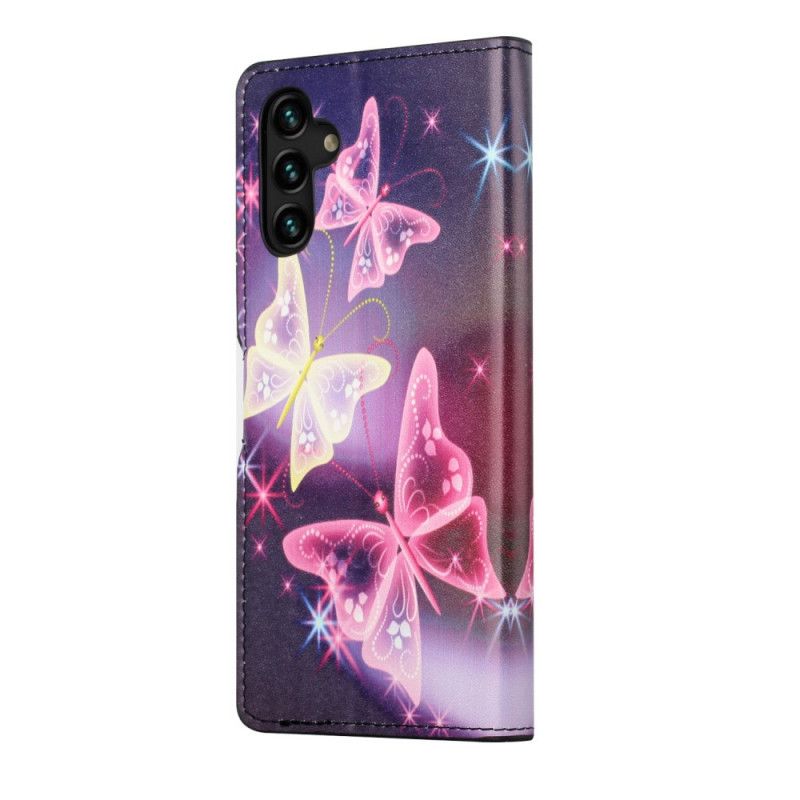 Housse Samsung Galaxy A13 5G Papillons Et Fleurs