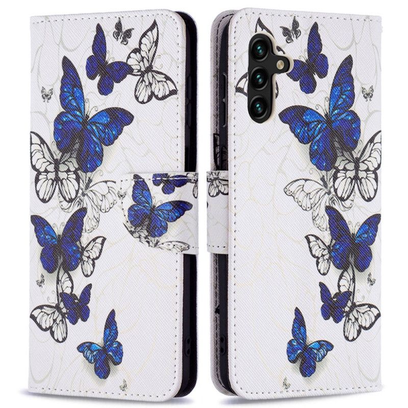 Housse Samsung Galaxy A13 5G Papillons Rois