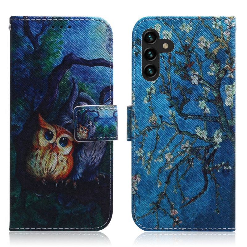 Housse Samsung Galaxy A13 5G Peinture De Hiboux