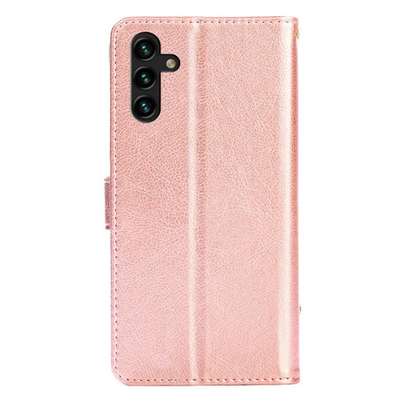 Housse Samsung Galaxy A13 5G Porte-monnaie Frontal Et Lanière