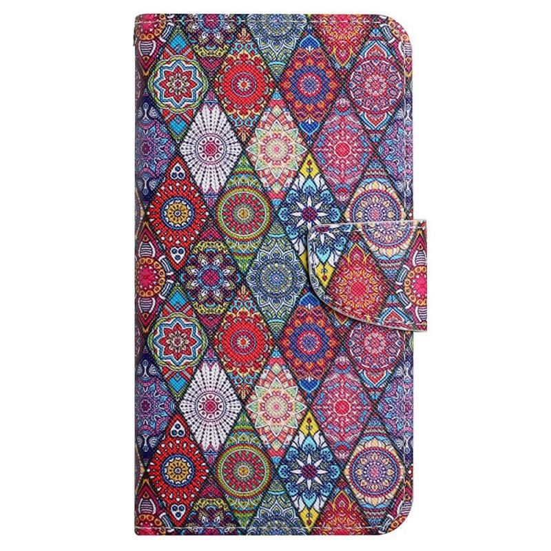 Housse Samsung Galaxy A13 Patchwork avec Lanière