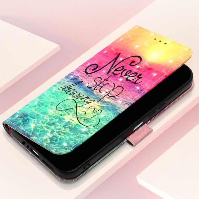 Housse Samsung Galaxy A14 5G / A14 Never stop Dreaming à Lanière