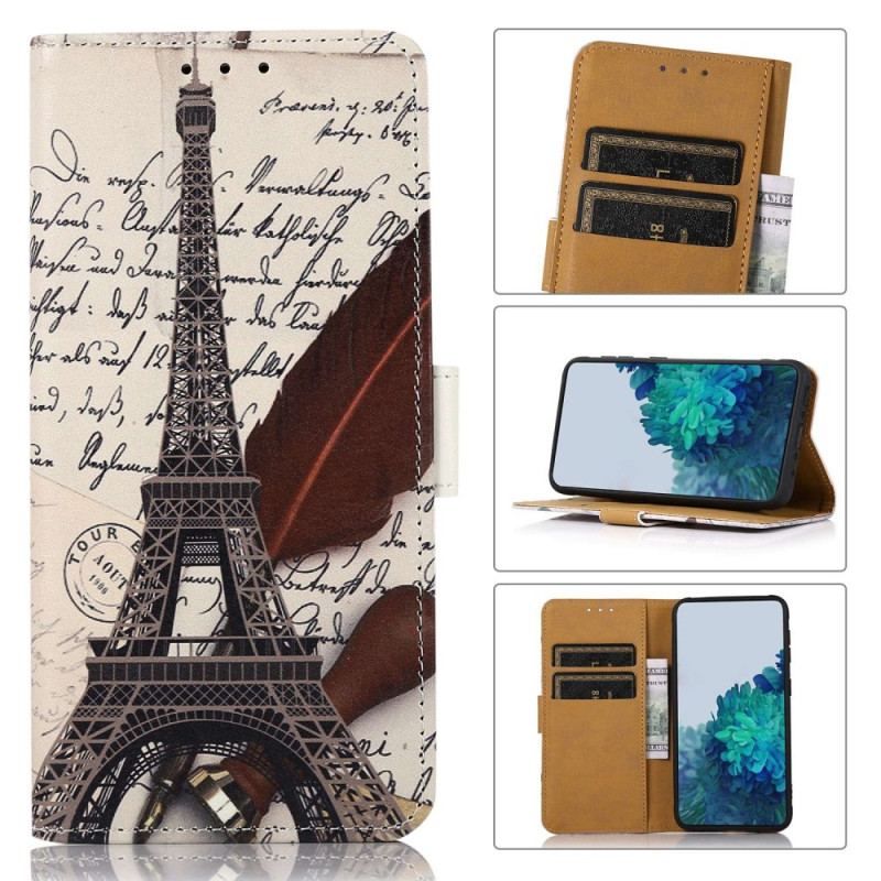 Housse Samsung Galaxy A14 5G / A14 Tour Eiffel du Poète