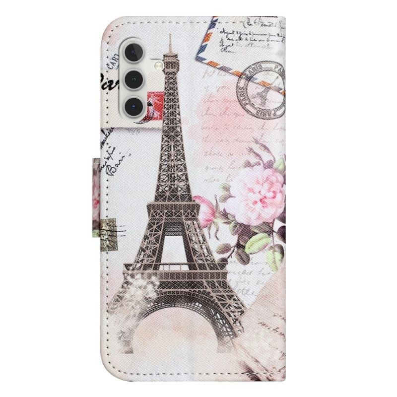 Housse Samsung Galaxy A17 4G / 5G / A16 5G / A26 5G Tour Eiffel Vintage