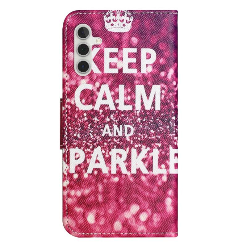 Housse Samsung Galaxy A17 4G / 5G / A26 5G Keep Calm and Sparkle