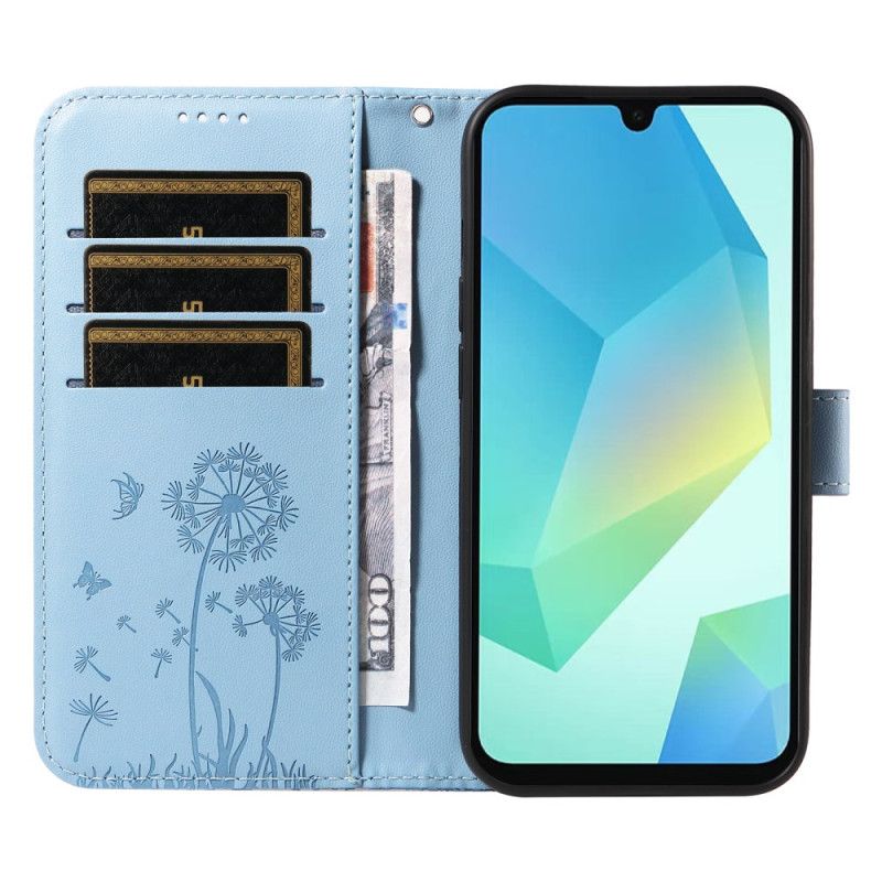 Housse Samsung Galaxy A17 4G / 5G / A26 5G Pissenlits à Lanière