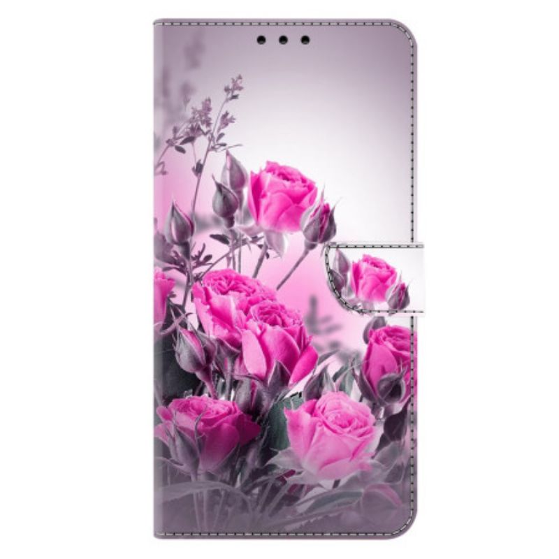 Housse Samsung Galaxy A17 4G / 5G Champs de Fleurs Violettes
