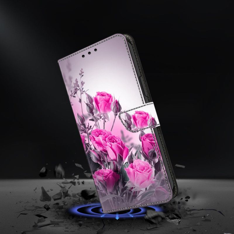 Housse Samsung Galaxy A17 4G / 5G Champs de Fleurs Violettes