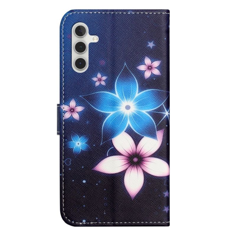 Housse Samsung Galaxy A17 4G / 5G Fleurs Bleues