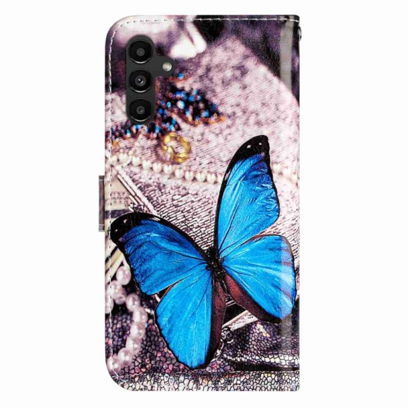 Housse Samsung Galaxy A17 4G / 5G Papillon Bleu