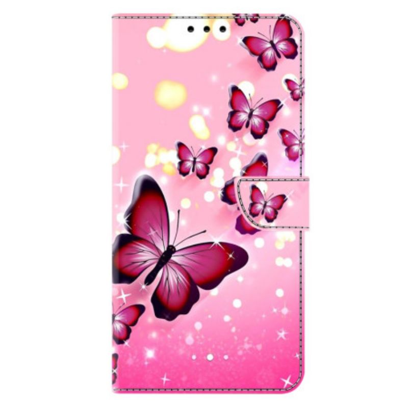 Housse Samsung Galaxy A17 4G / 5G Papillon Roses