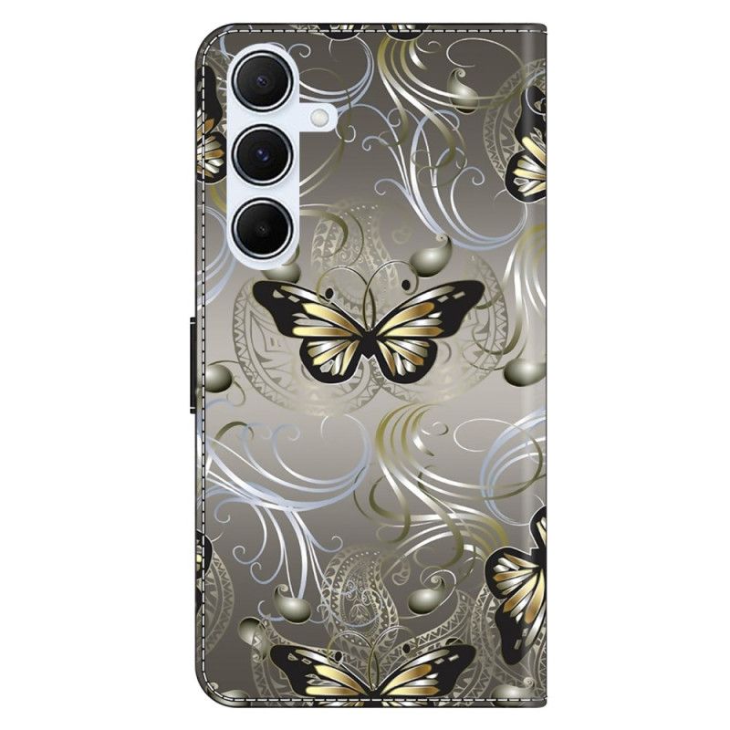 Housse Samsung Galaxy A17 4G / 5G Papillons en Dentelle