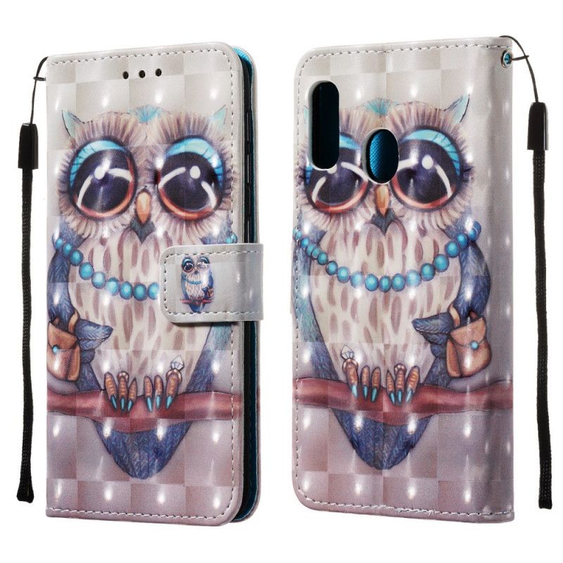 Housse Samsung Galaxy A20e Miss Hibou