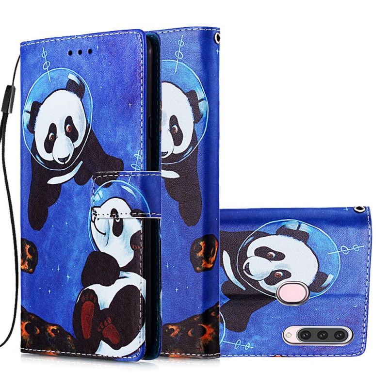 Housse Samsung Galaxy A20s Panda Cosmonautes