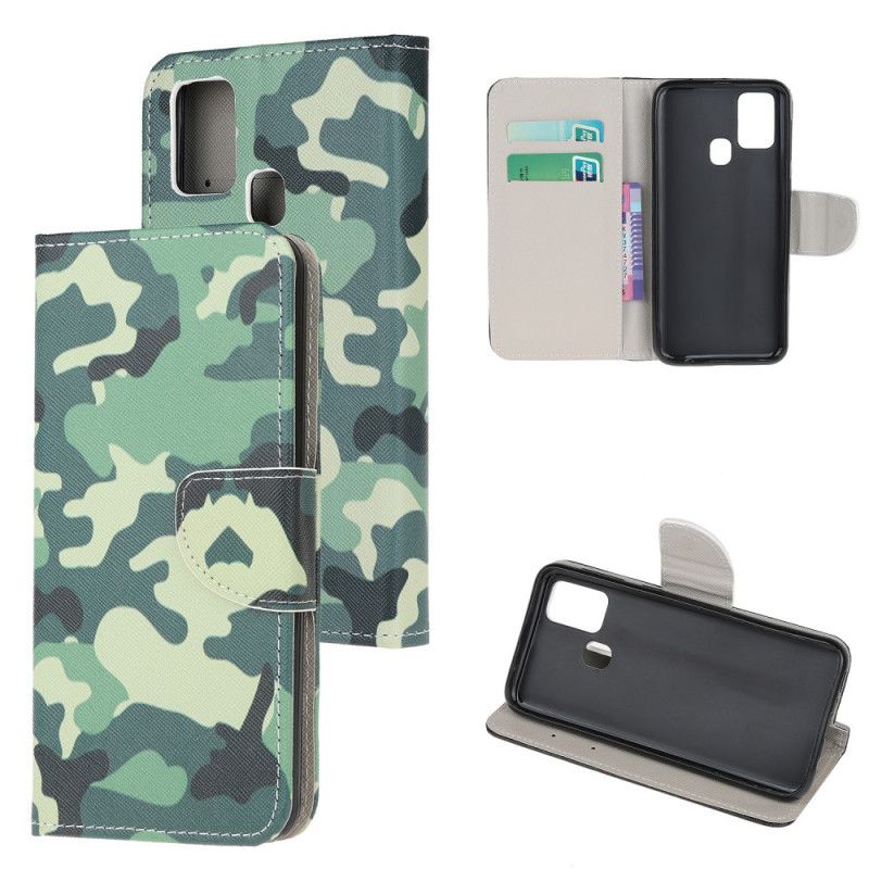 Housse Samsung Galaxy A21s Camouflage Militaire