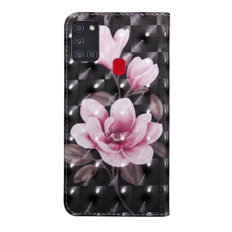 Étui Housse Samsung Galaxy A21s Fleurs Blossom