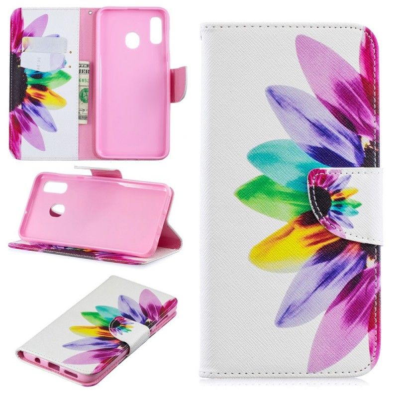 Housse Samsung Galaxy A30 Fleur Aquarelle