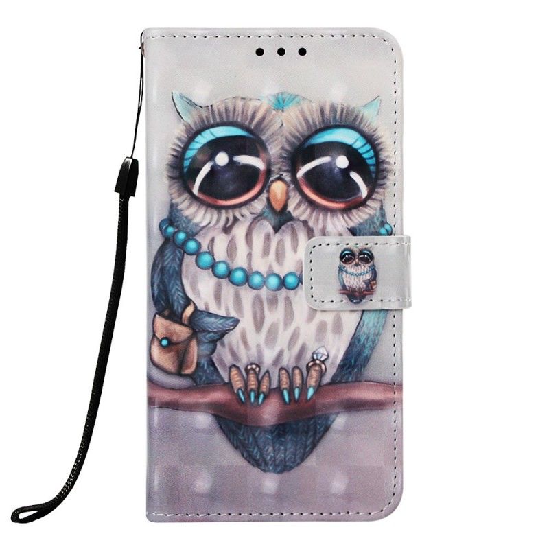 Housse Samsung Galaxy A30 Miss Hibou À Lanière