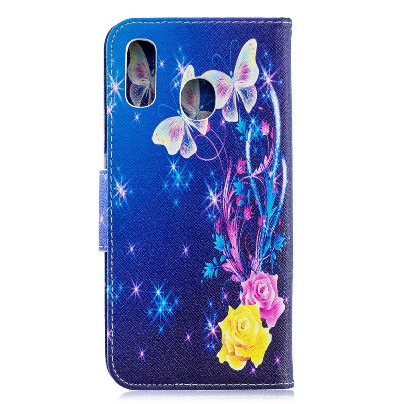 Housse Samsung Galaxy A30 Papillons Dans Le Ciel