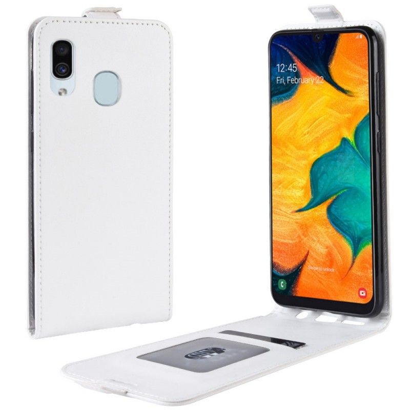 Housse Samsung Galaxy A30 Rabattable Effet Cuir