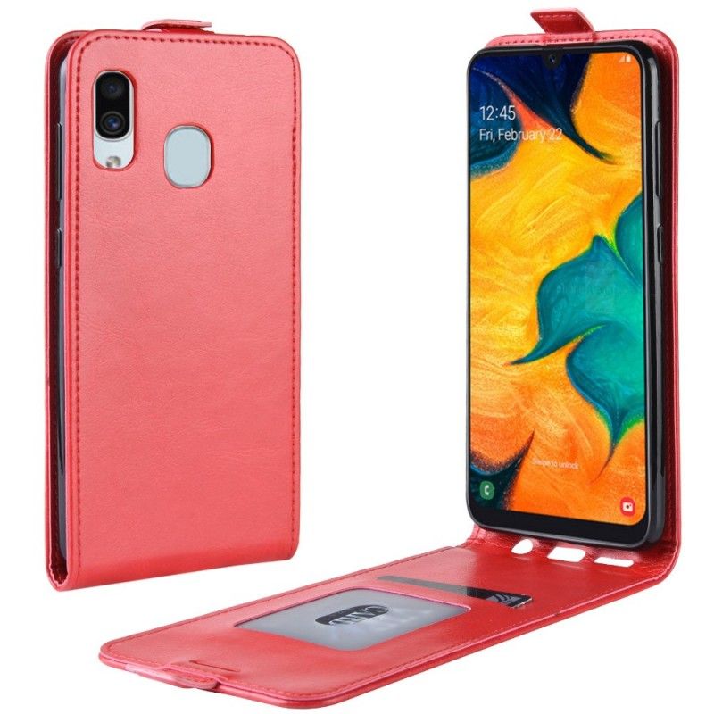 Housse Samsung Galaxy A30 Rabattable Effet Cuir