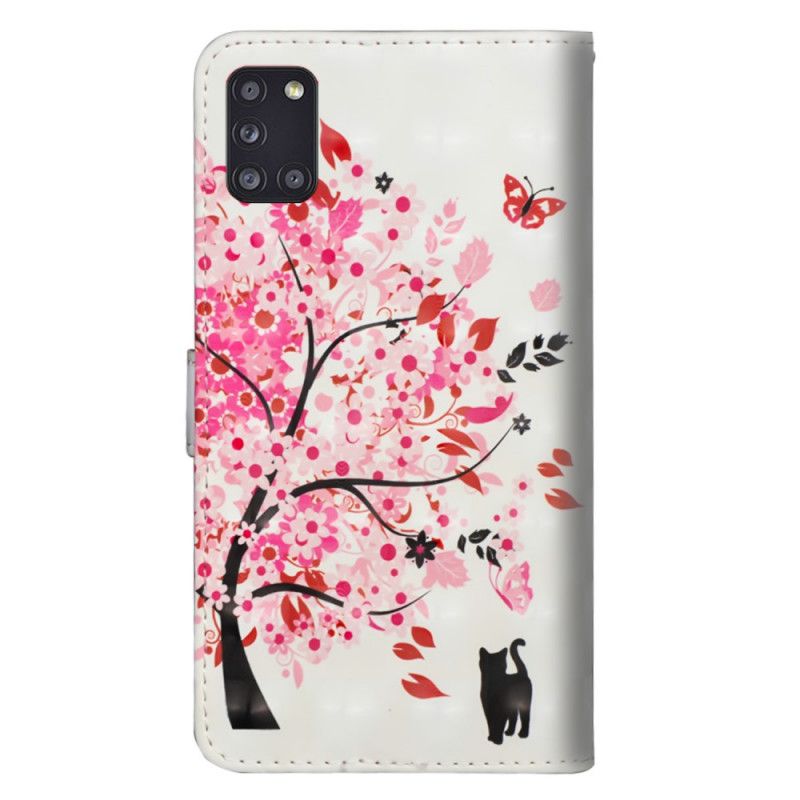 Housse Samsung Galaxy A31 Arbre Rose