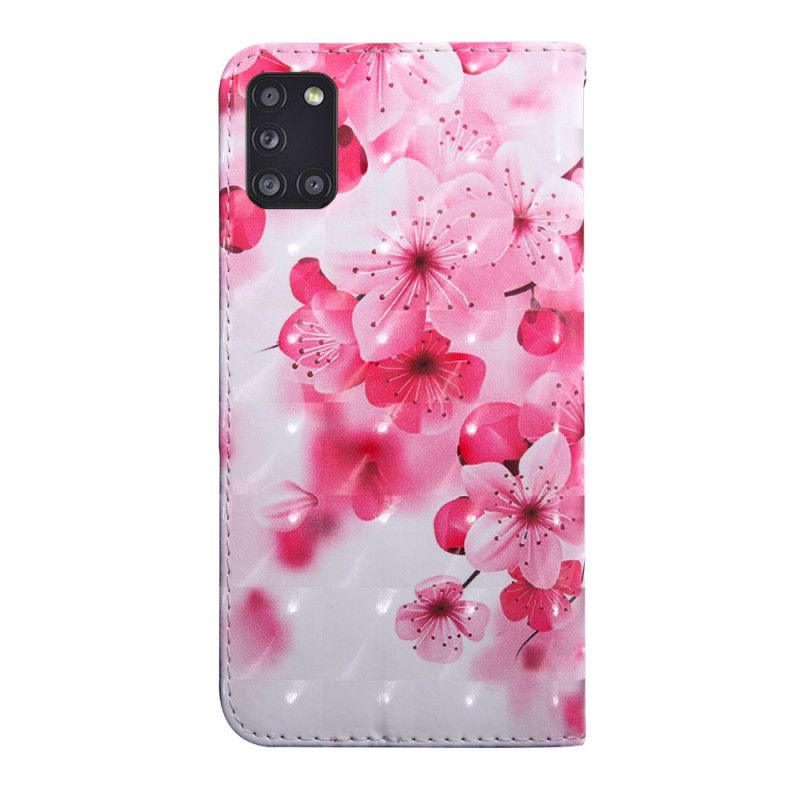 Housse Samsung Galaxy A31 Fleurs Roses