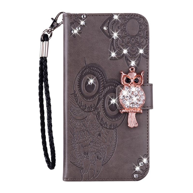 Housse Samsung Galaxy A31 Hibou Mandala Et Breloque