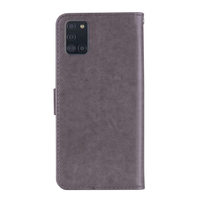 Housse Samsung Galaxy A31 Hibou Mandala Et Lanière