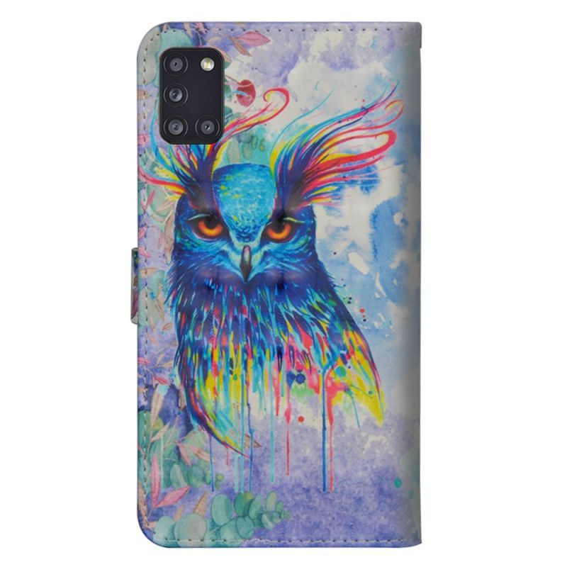 Étui Housse Samsung Galaxy A31 Oiseau Aquarelle