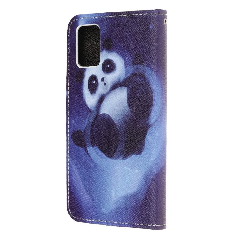 Housse Samsung Galaxy A31 Panda Space À Lanière
