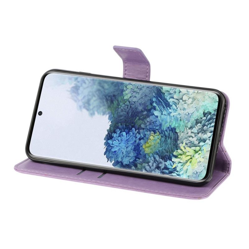 Housse Samsung Galaxy A31 Papillons Et Fleurs Rétros