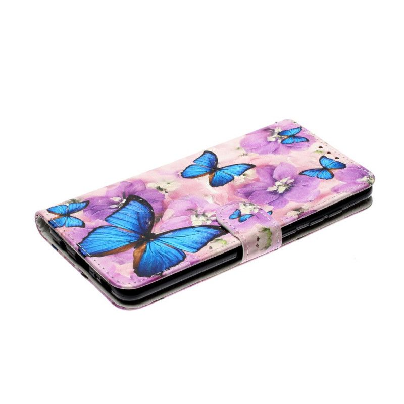 Étui Housse Samsung Galaxy A31 Papillons Floraux