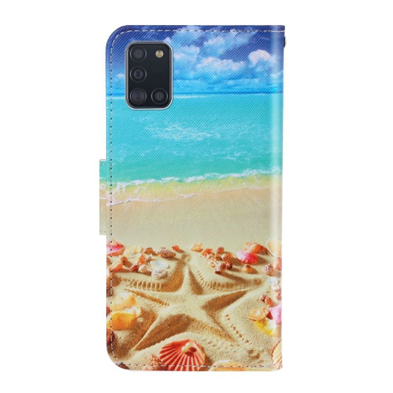 Housse Samsung Galaxy A31 Plage À Lanière