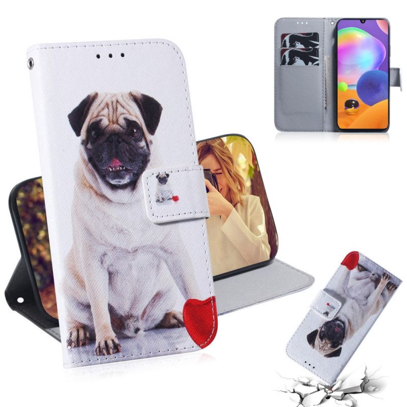 Étui Housse Samsung Galaxy A31 Pug Dog