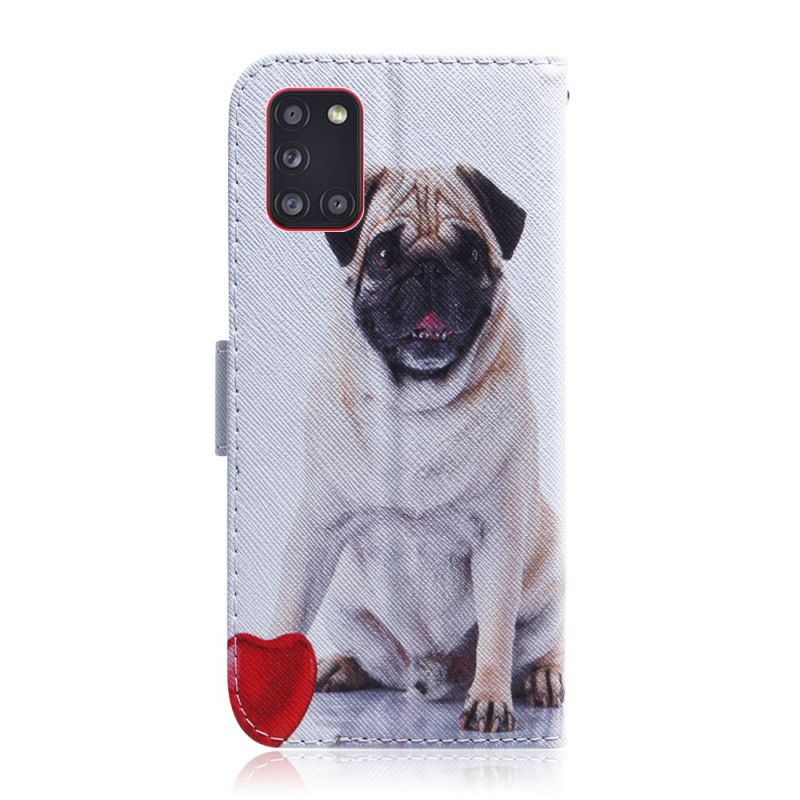 Étui Housse Samsung Galaxy A31 Pug Dog