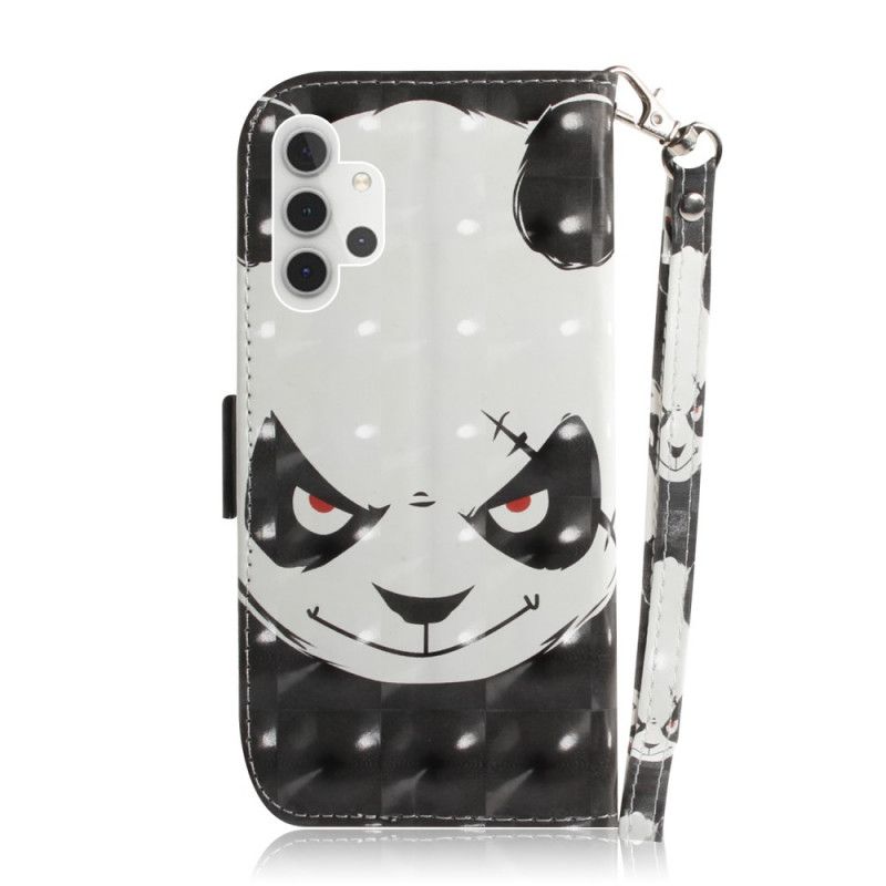 Housse Samsung Galaxy A32 5g Angry Panda À Lanière