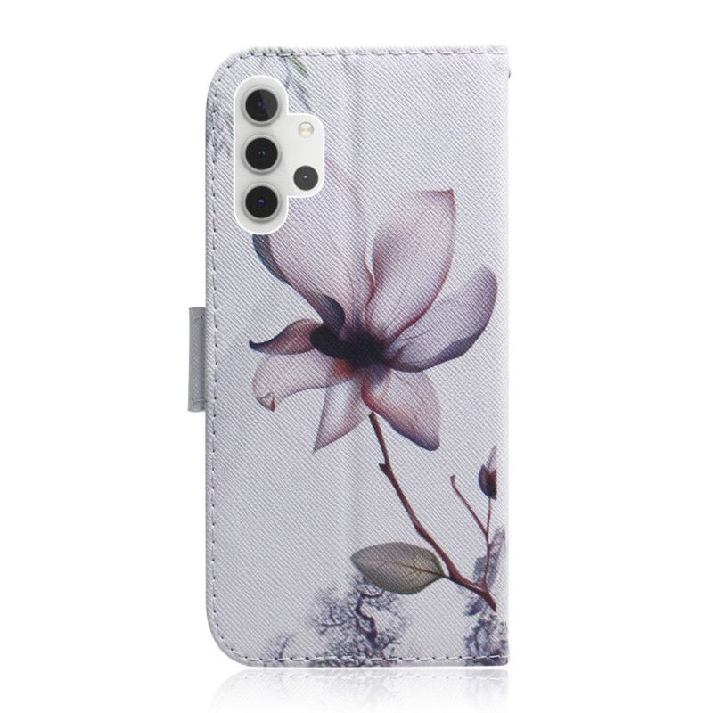 Étui Housse Samsung Galaxy A32 5g Fleur Vieux Rose