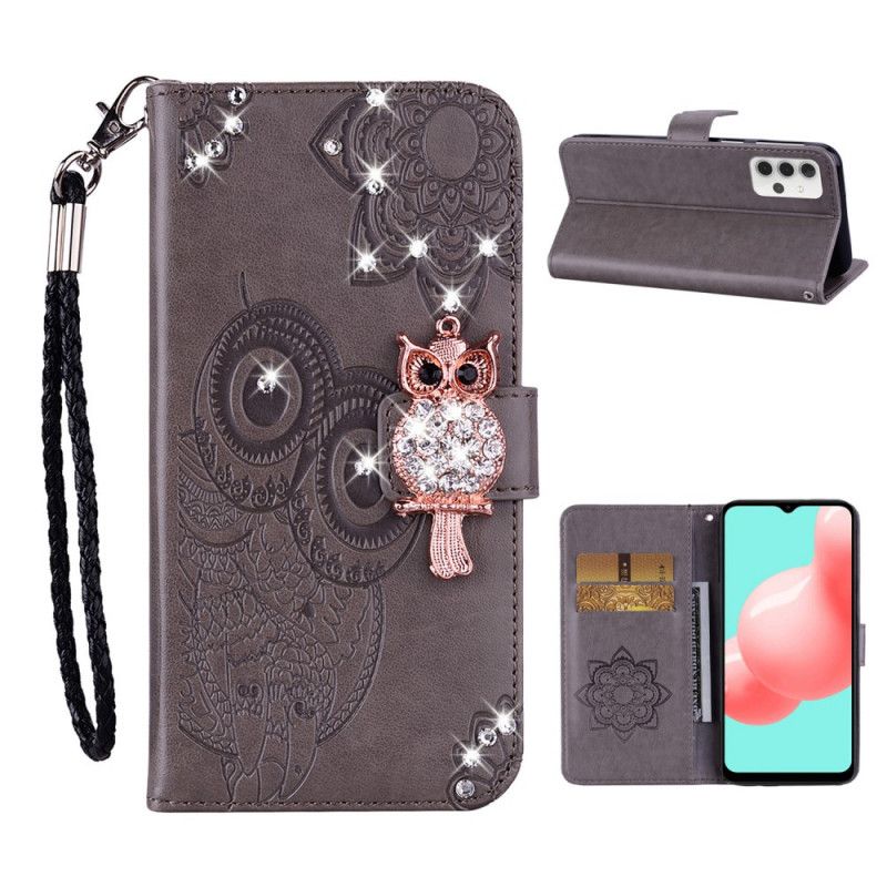 Housse Samsung Galaxy A32 5g Hibou Mandala Et Breloque