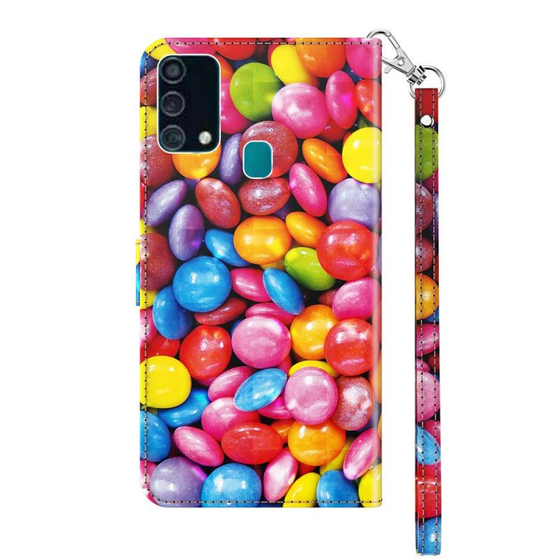 Housse Samsung Galaxy A32 5g Light Spot Bonbons Avec Lanière