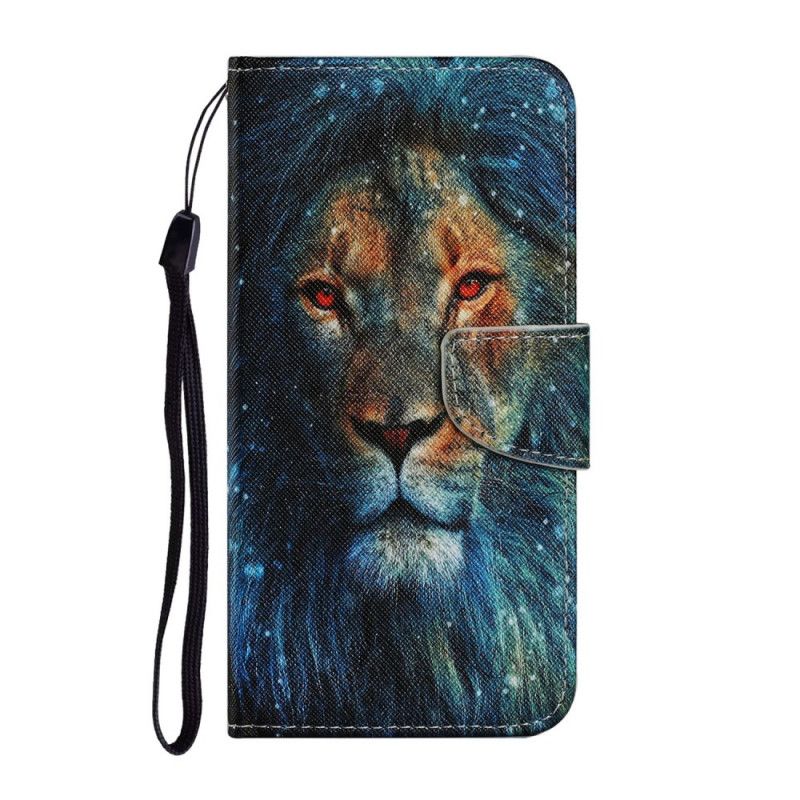 Housse Samsung Galaxy A32 5g Lion Avec Lanière