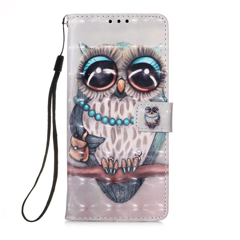 Housse Samsung Galaxy A32 5g Miss Hibou À Lanière