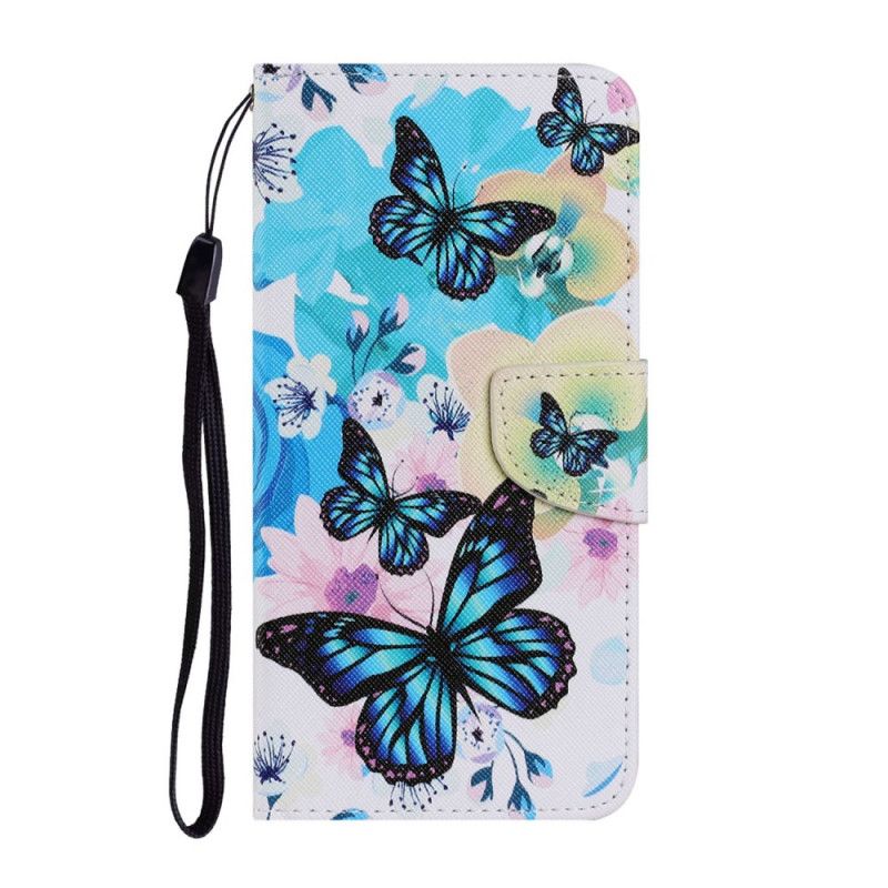 Housse Samsung Galaxy A32 5g Papillons Et Fleurs D'été