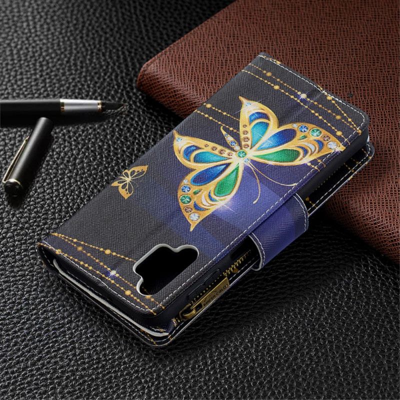 Housse Samsung Galaxy A32 5g Poche Zippée Papillons Art