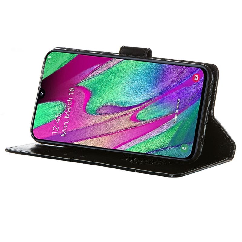 Housse Samsung Galaxy A40 Attrape Rêves Imprimé Et Lanière