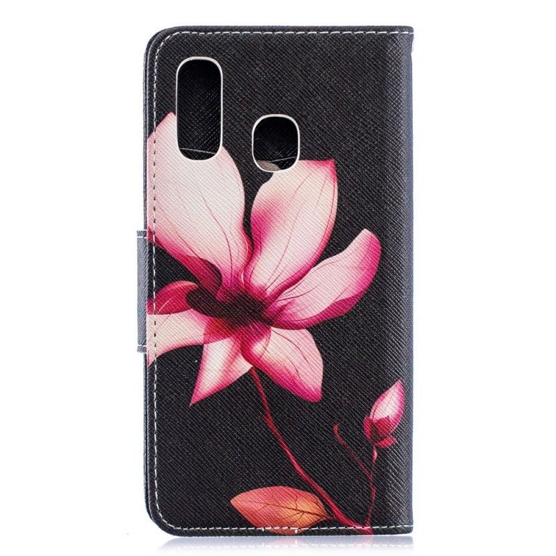 Étui Housse Samsung Galaxy A40 Fleur Rose