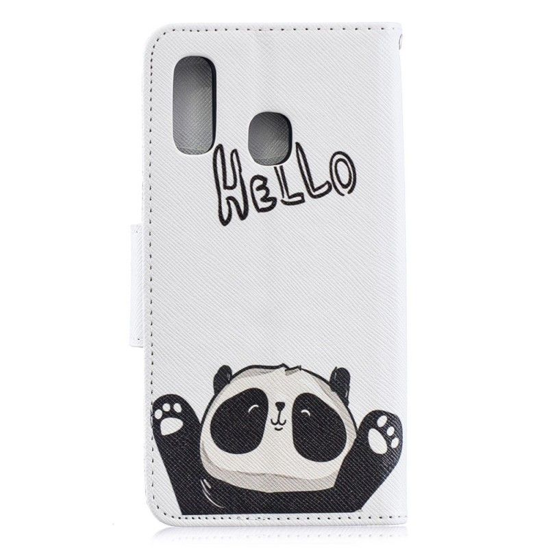 Housse Samsung Galaxy A40 Hello Panda