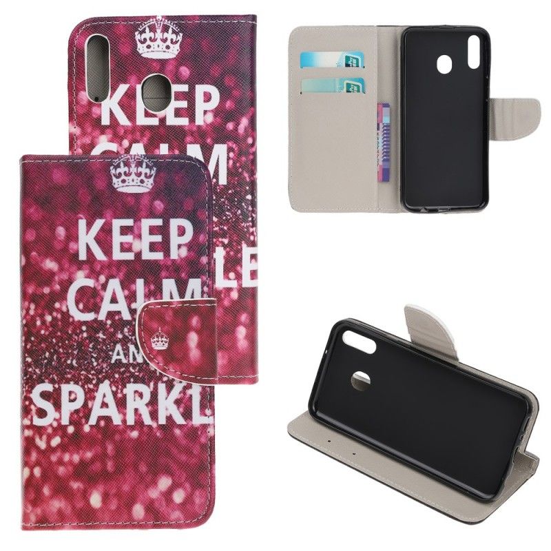 Housse Samsung Galaxy A40 Keep Calm And Sparkle