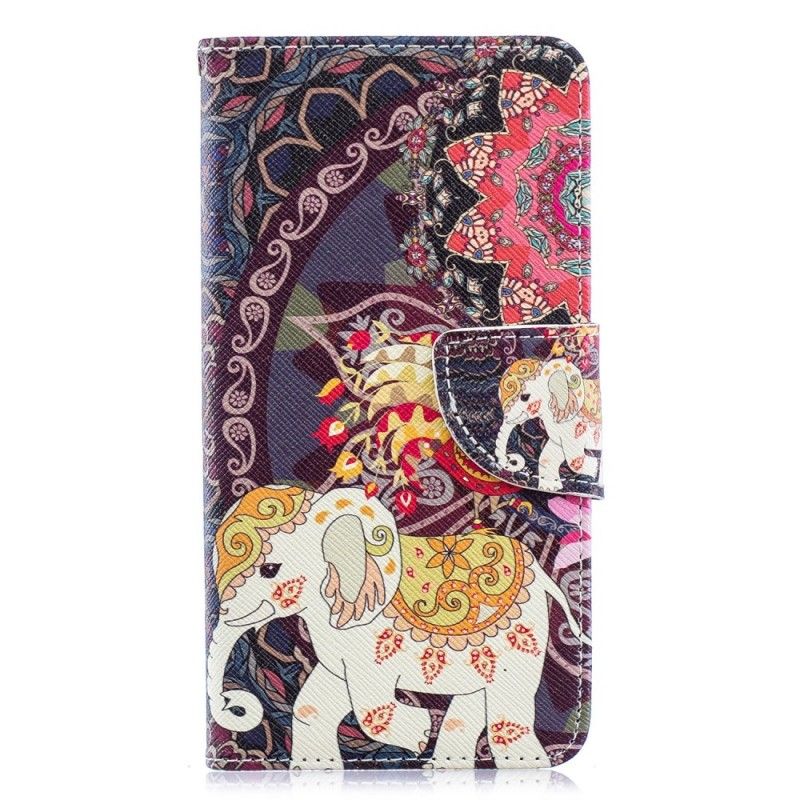 Housse Samsung Galaxy A40 Mandala Éléphants Ethniques